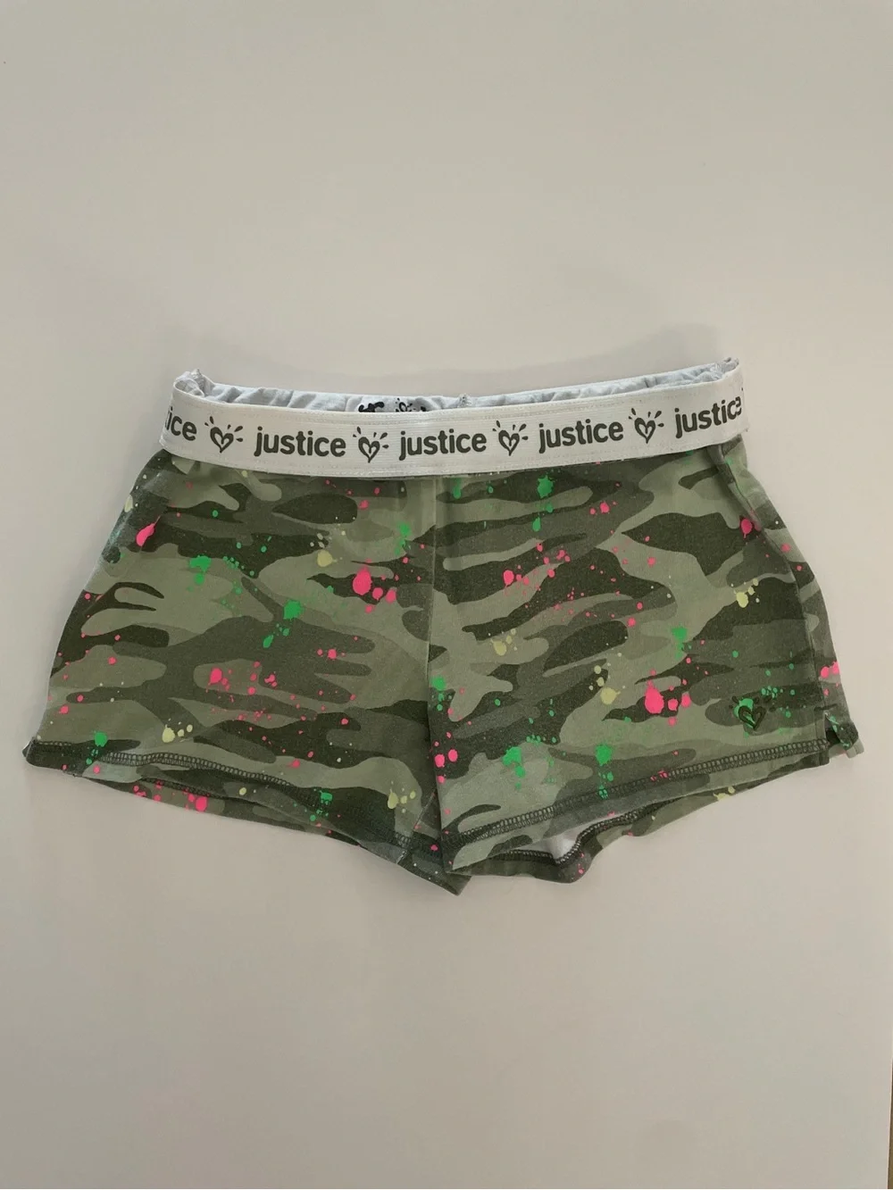 Justice Girls Camo Shorts (Bundle of 2) Size 12
